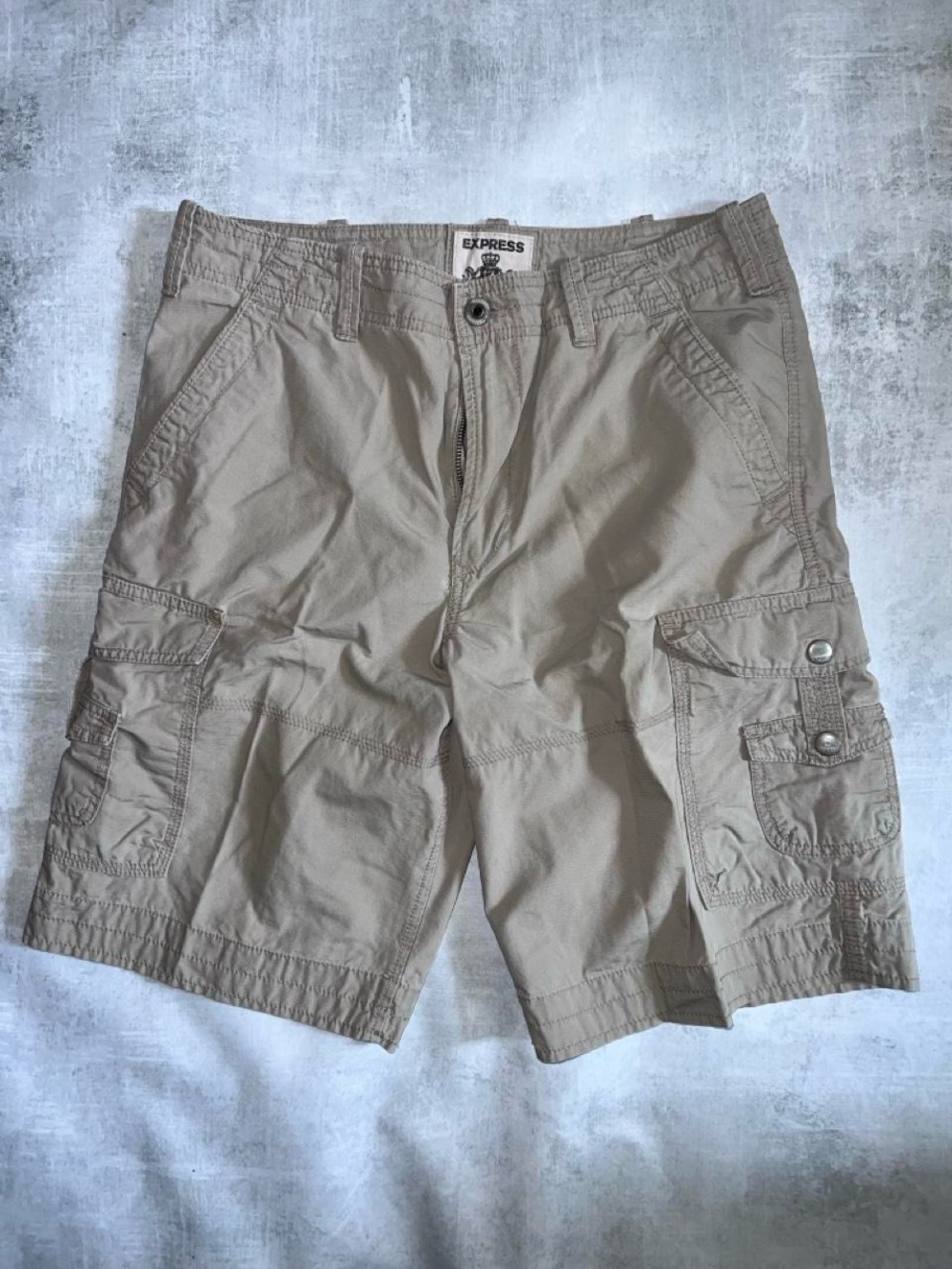 Express Men’s Cargo Shorts - Khaki/Tan